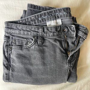 Banana Republic Black/Dark Grey Skinny Jeans Size 25